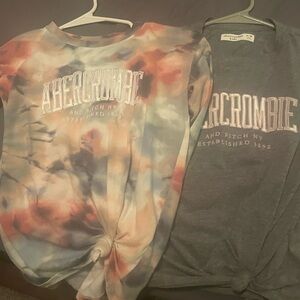 Abercrombie Kids Multicolor and Gray Long Sleeve Tshirts. 9/10 Excellent Cond